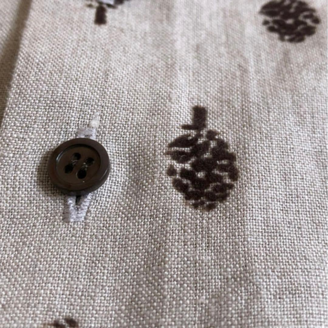 【新品】オールドマンズテーラー リネン アーティチョーク柄 バギーシャツ