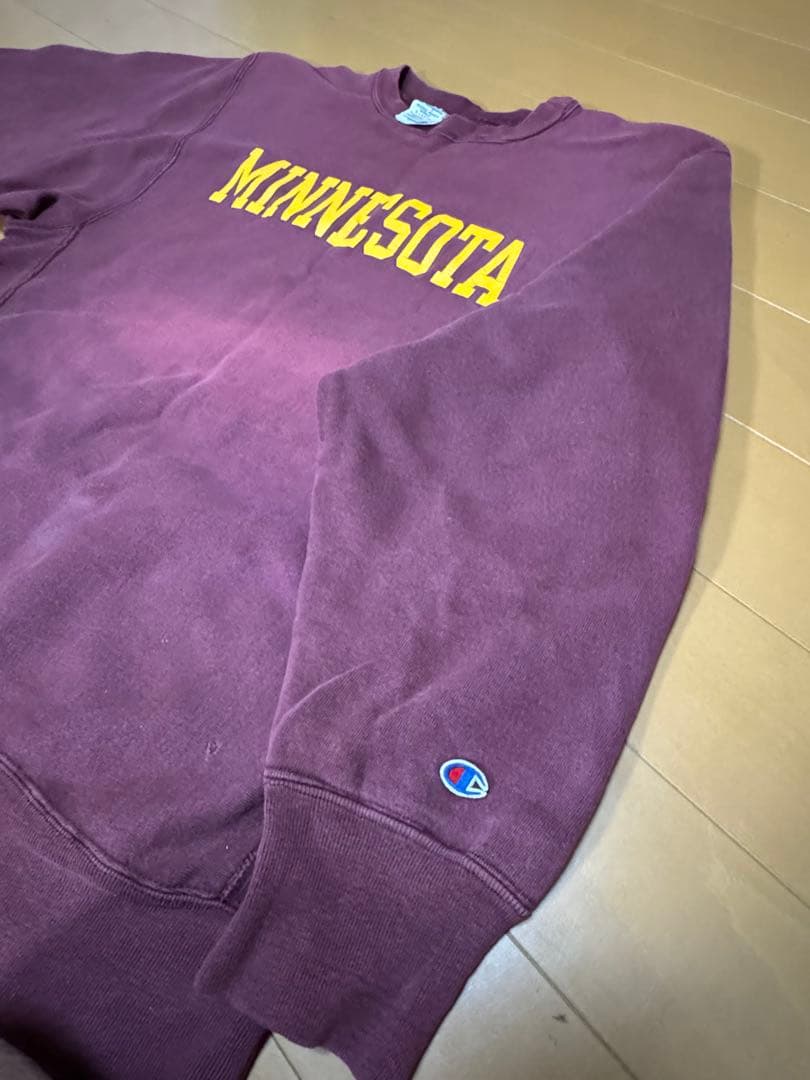 Champion リバースウィーブ ミネソタ バーガンディXL トリコタグ80s