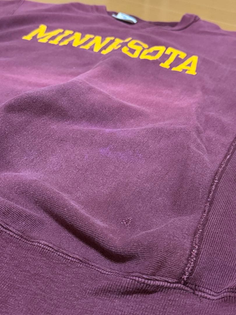 Champion リバースウィーブ ミネソタ バーガンディXL トリコタグ80s