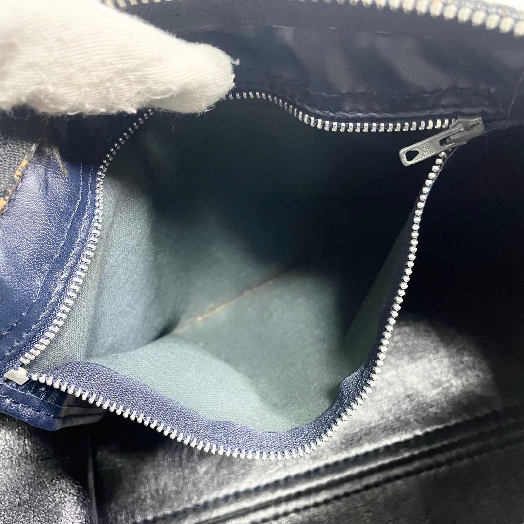 ディオール トロッター キャンバス レザー ボストン ハンドバッグ 大容量 A4