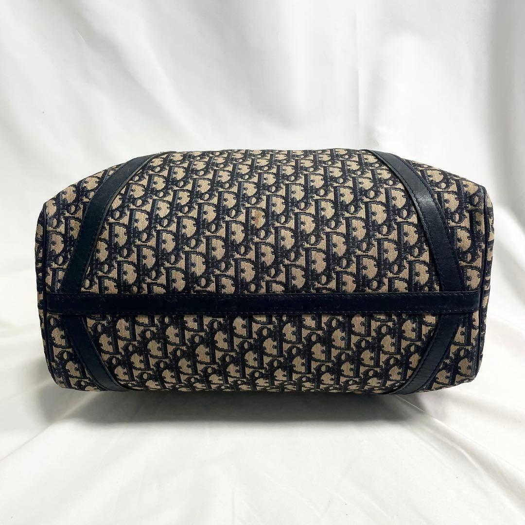 ディオール トロッター キャンバス レザー ボストン ハンドバッグ 大容量 A4