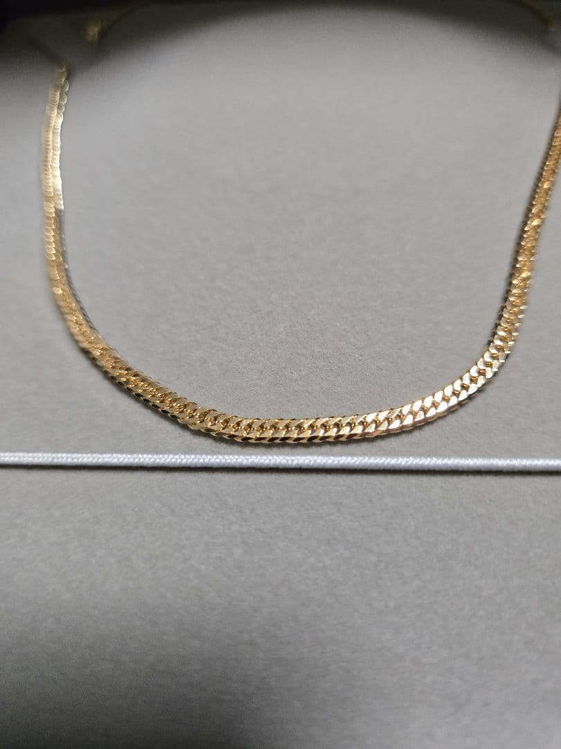 新品 k18　18金　6面ダブル　50センチ 13g　ギャランティ保証書付き