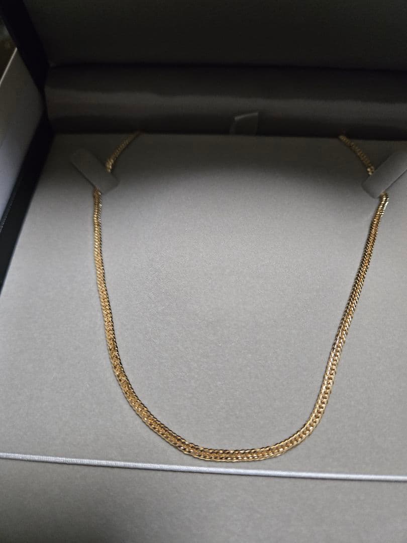 新品 k18　18金　6面ダブル　50センチ 13g　ギャランティ保証書付き