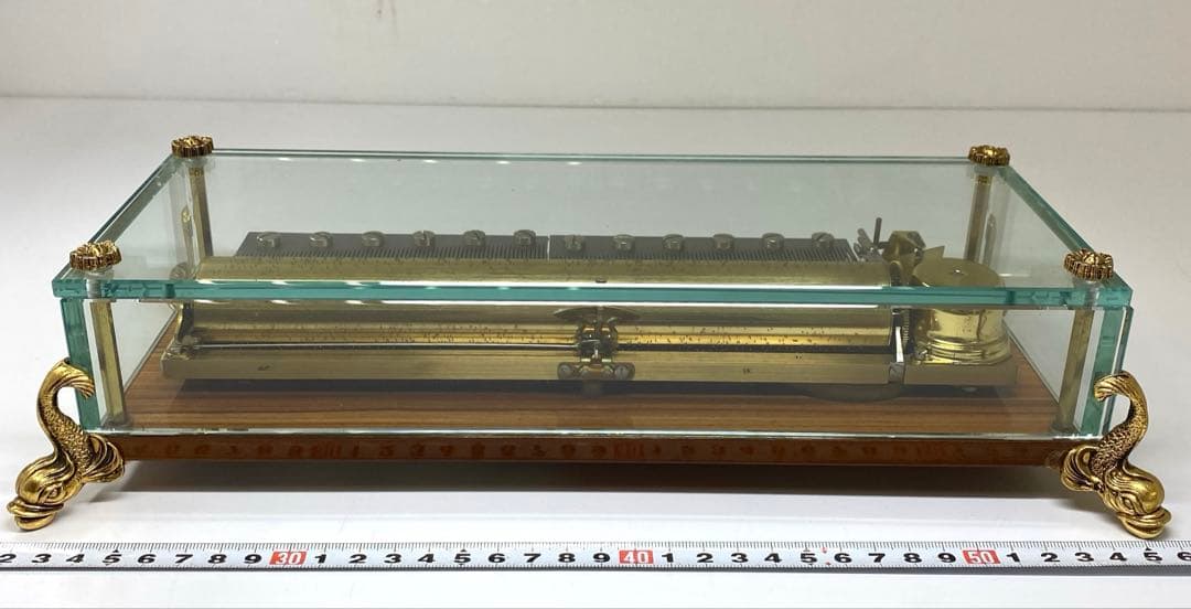 稼働品リュージュシリンダー式オルゴール144弁3曲　東Y7-0217☆1Fチコサ