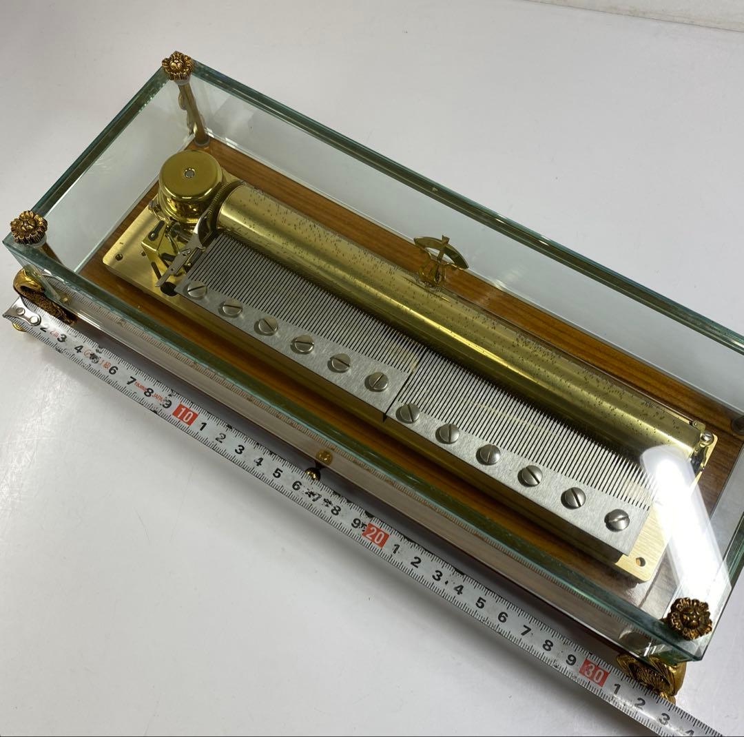 稼働品リュージュシリンダー式オルゴール144弁3曲　東Y7-0217☆1Fチコサ