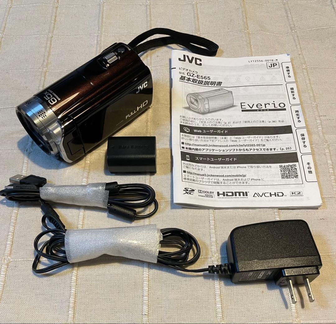 JVC フルHD ビデオカメラ Everio GZ-E565 ケンウッド　美品