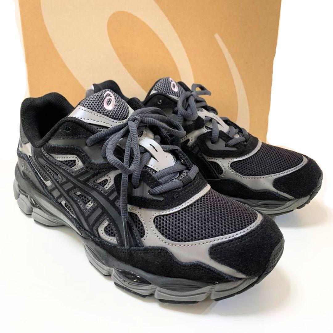 美品 27 asics アシックス GEL-NYC GRAPHITE GREY