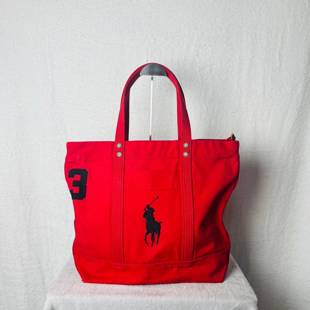 POLO　RalphLauren　ポロラルフローレン　ビックポニー　トートバック