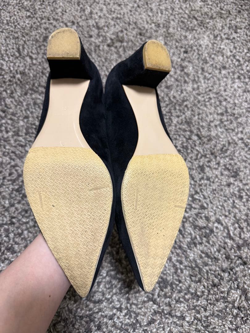 最終値下げPIPPICHIC ブラック ポインテッドトゥ ヒール