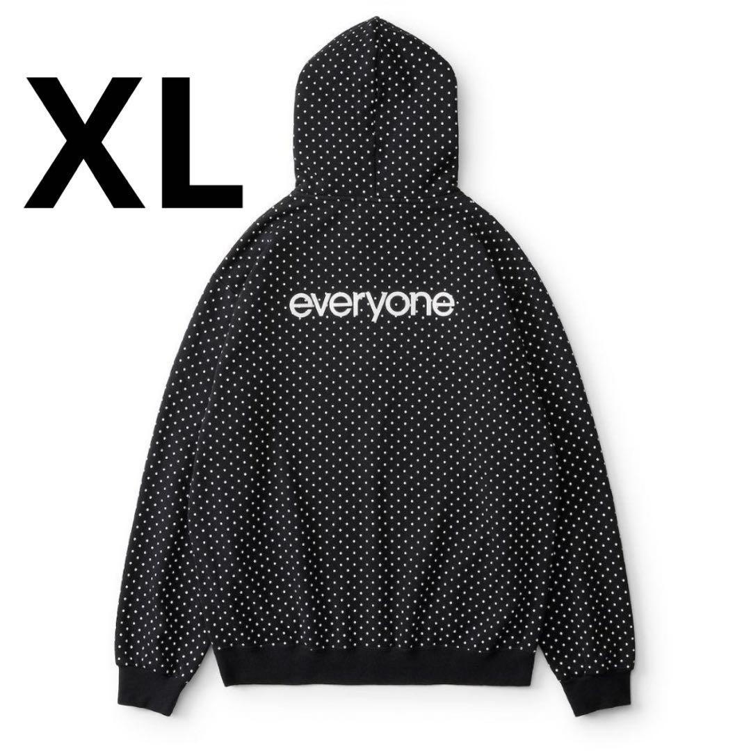 e*h様 everyone back logo dot zip up hoodi