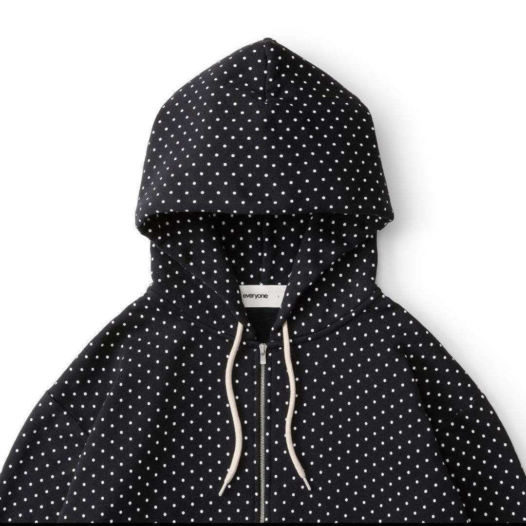 e*h様 everyone back logo dot zip up hoodi