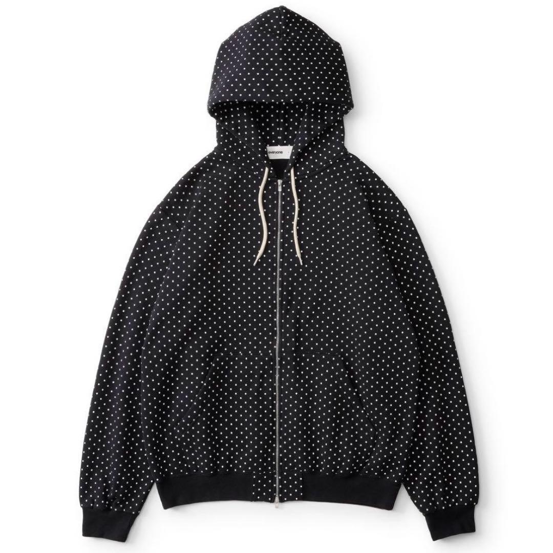 e*h様 everyone back logo dot zip up hoodi