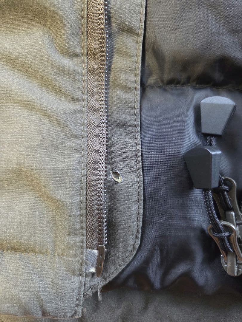 NANGA 焚き火ダウンジャケット カーキ 　　　　　オレンジ別注　希少な3L