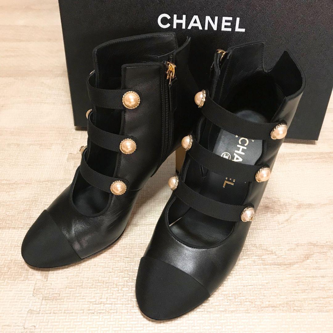 CHANEL☆シャネル☆春ブーツ☆パンプス☆ショートブーツ☆37☆24cm