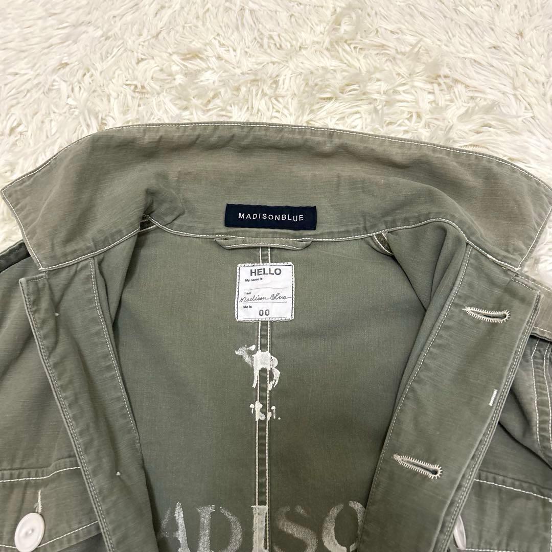MADISONBLUE バックサテン ワークジャケットSIZE 00