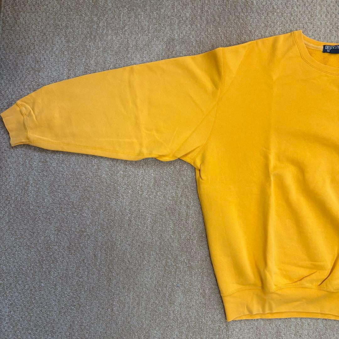 PoloByRalphLauren スウェット 刺繍ロゴ イエロー