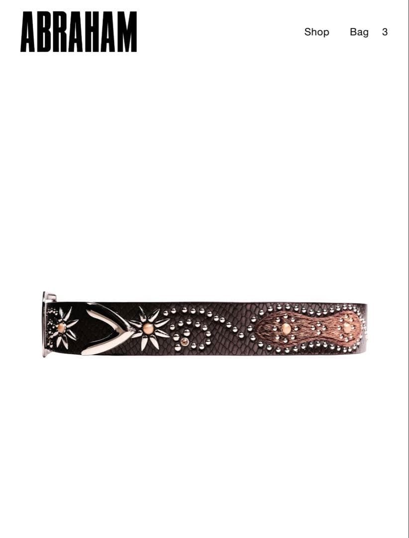 【✨新品未使用✨】ABRAHAMベルト値下げ⭕️