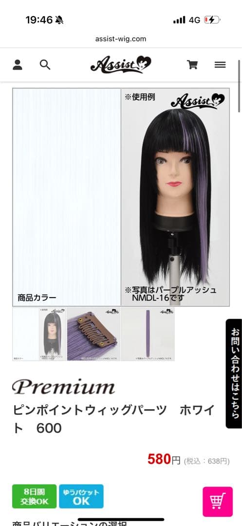 納期3月上旬　ウィッグオーダー ウマ娘