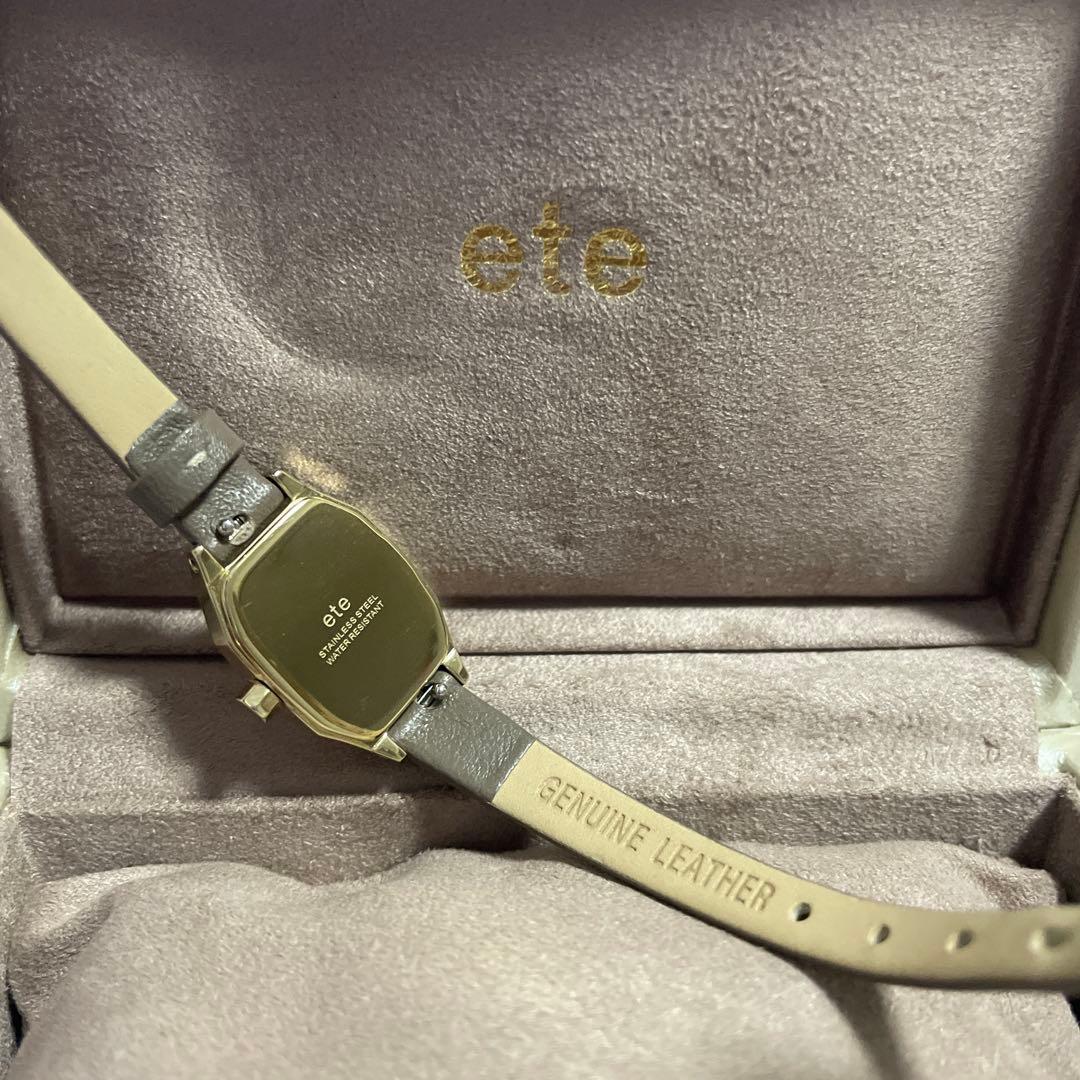 ete 腕時計 イエローゴールド&レザーベルト