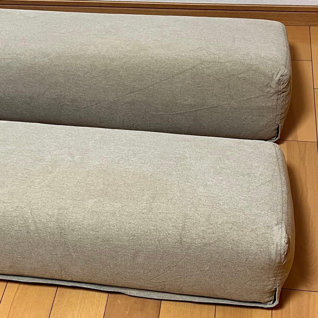 無印良品 ベッドフレーム用クッションパーツ (背クッション) 綿平織カバー付