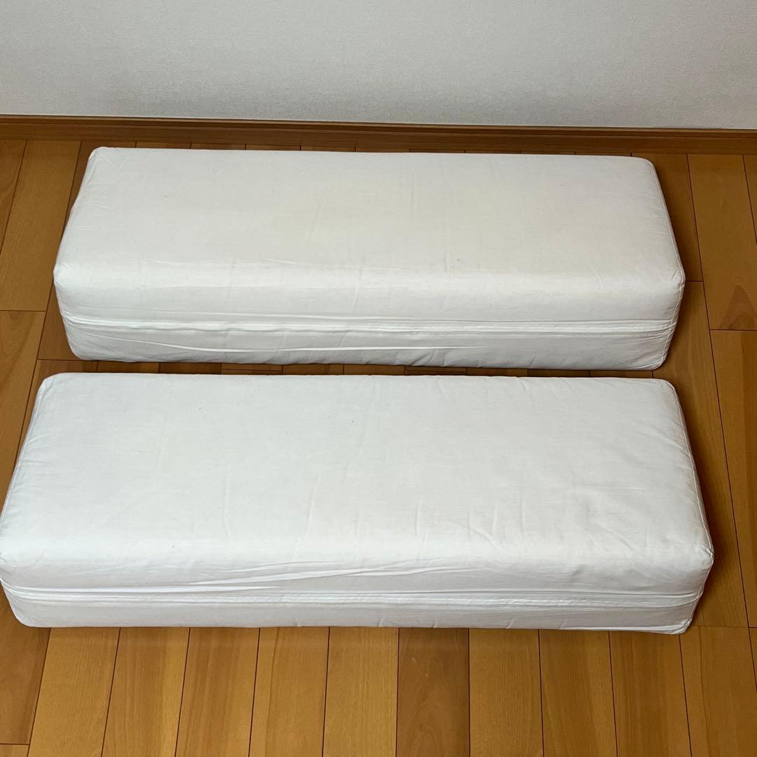 無印良品 ベッドフレーム用クッションパーツ (背クッション) 綿平織カバー付