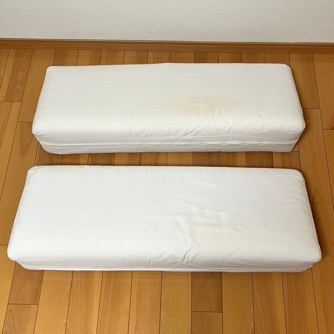 無印良品 ベッドフレーム用クッションパーツ (背クッション) 綿平織カバー付