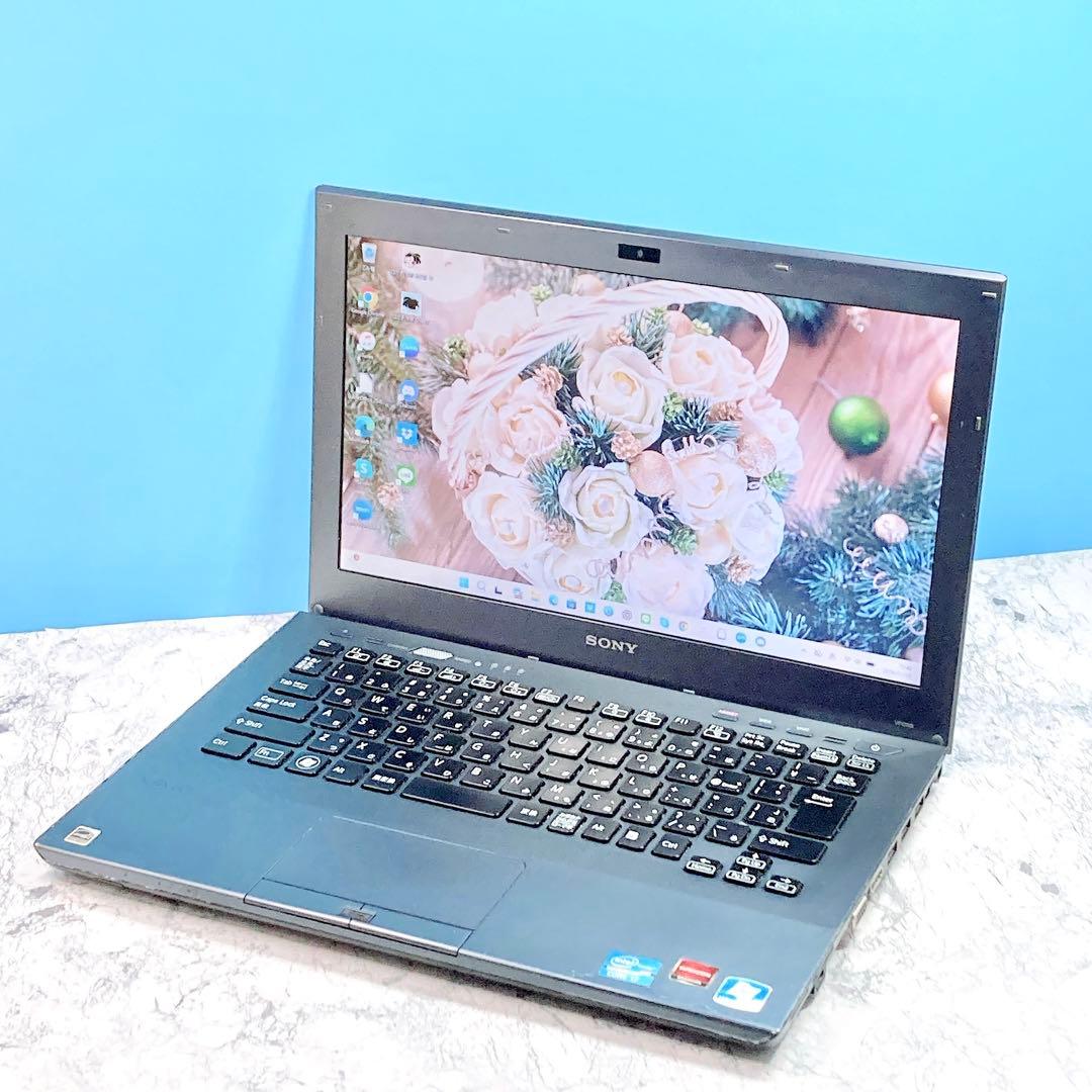 訳アリ9,000円✨Win11✨カメラ✨オフィス✨VAIOブラックノートパソコン