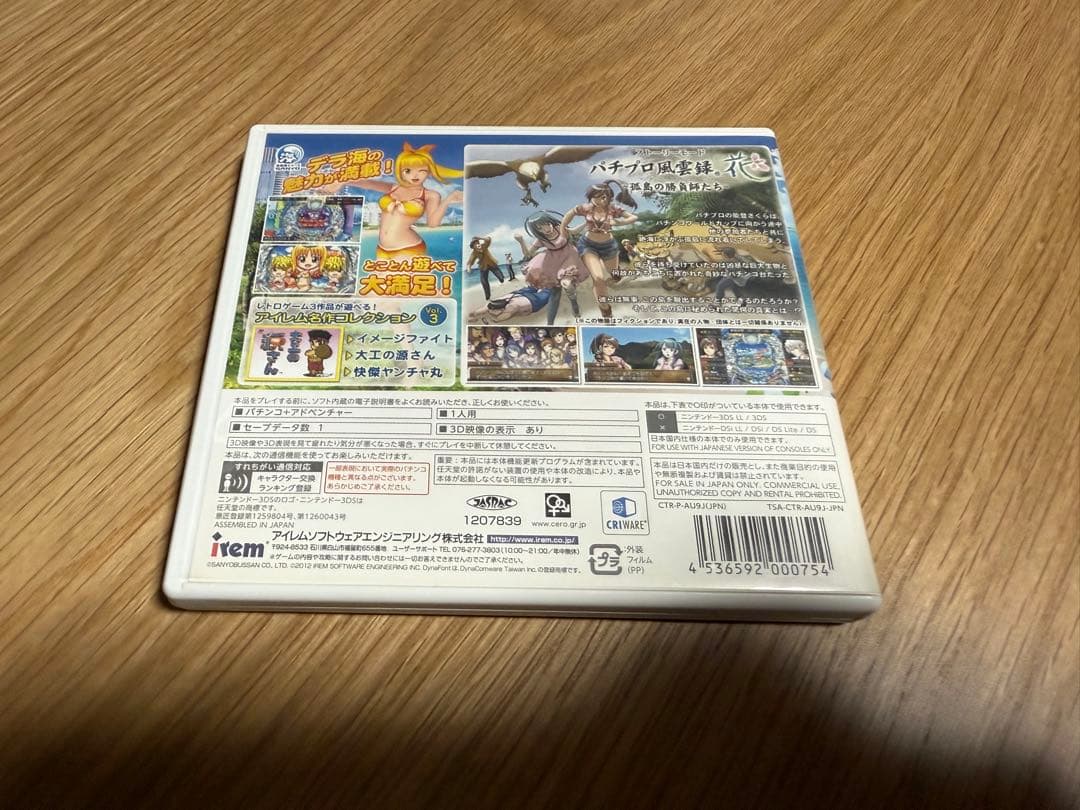 パチパラ3D DX海物語　パチプロ風雲録・花　孤島の勝負師たち