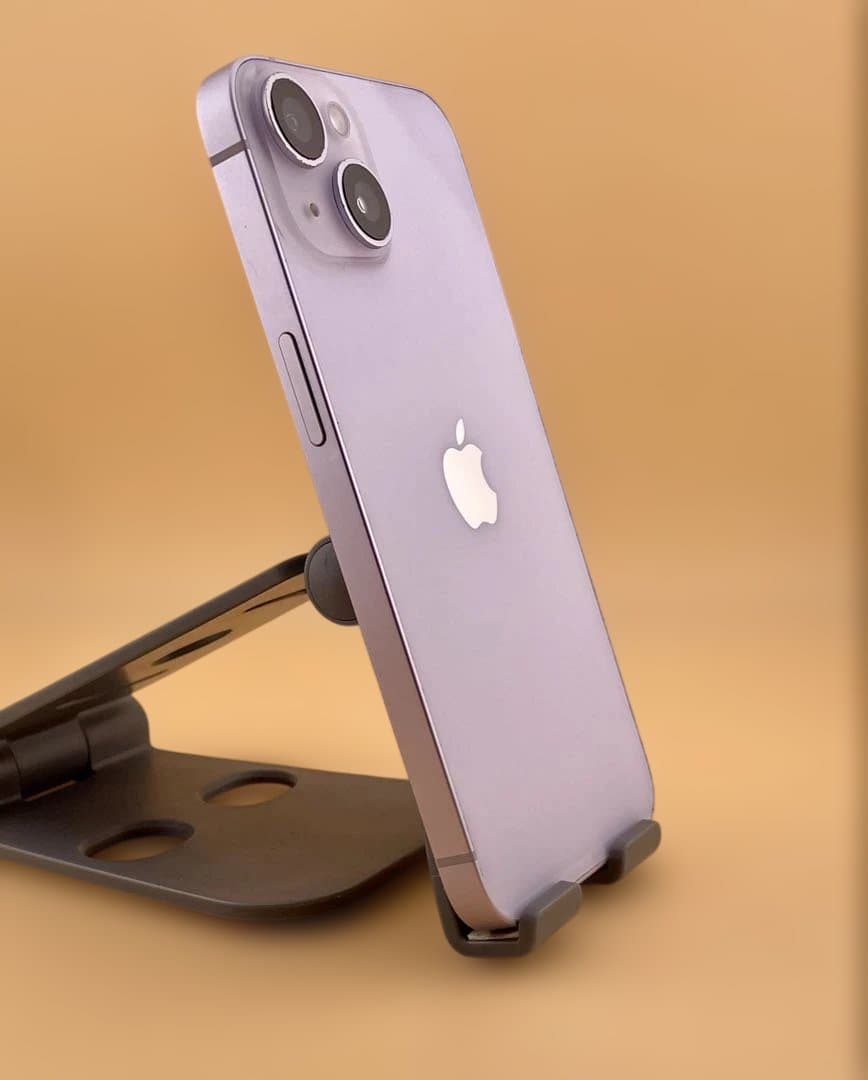 iPhone 14 128GB SIMフリー パープル　バッテリー新品100％