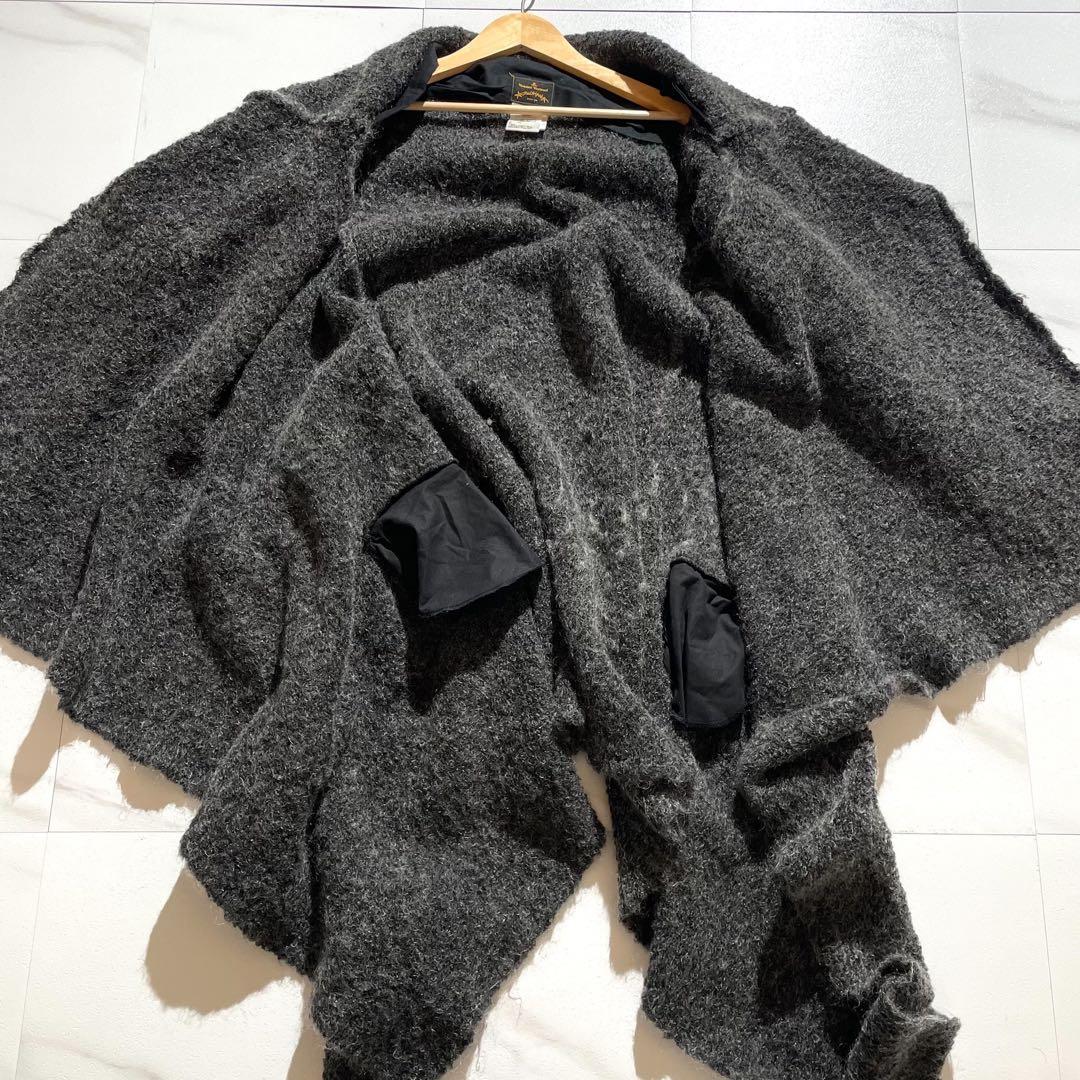 【超希少】ヴィヴィアンウエストウッドアングロマニア 変形 カーディガン モヘヤ