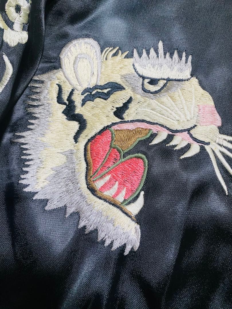 日本 SCRIPT super 限定 スカジャン 虎芸者 2面使う Unisex