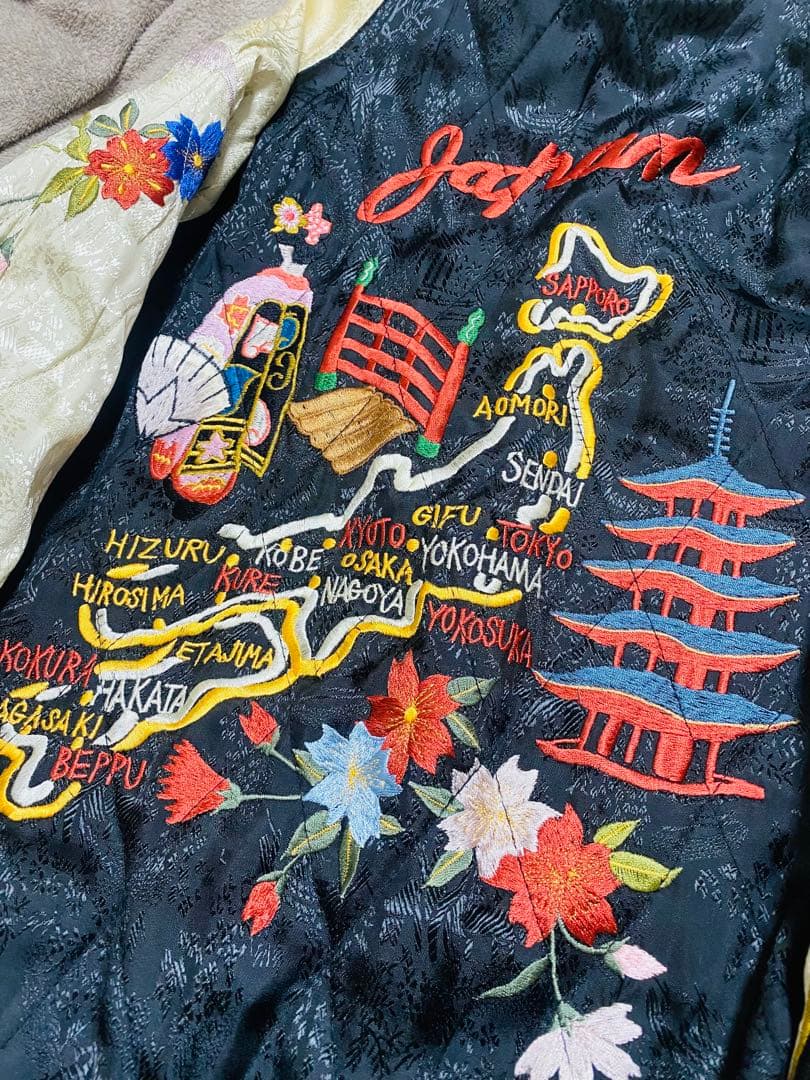 日本 SCRIPT super 限定 スカジャン 虎芸者 2面使う Unisex