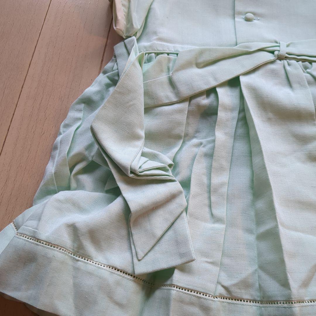 ベビーディオール　新品★半袖ワンピース　ミントグリーン　オーバーパンツ付　日本製