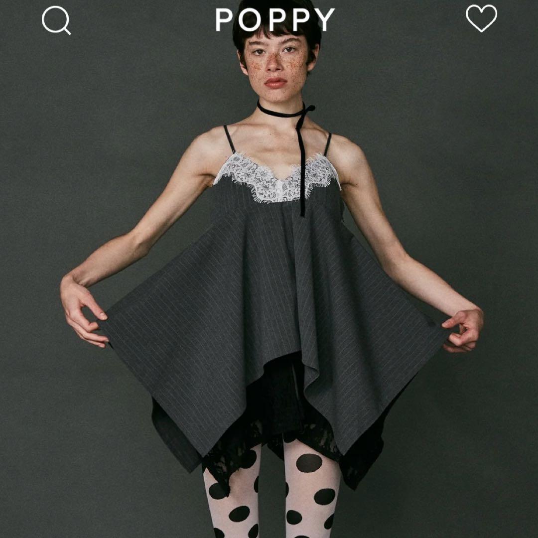 トップス POPPY HANDKERCHIEF HEM LACE