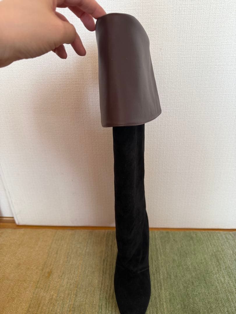 NEBULONI Ｅ.バイカラーロングブーツ 37 新品未使用