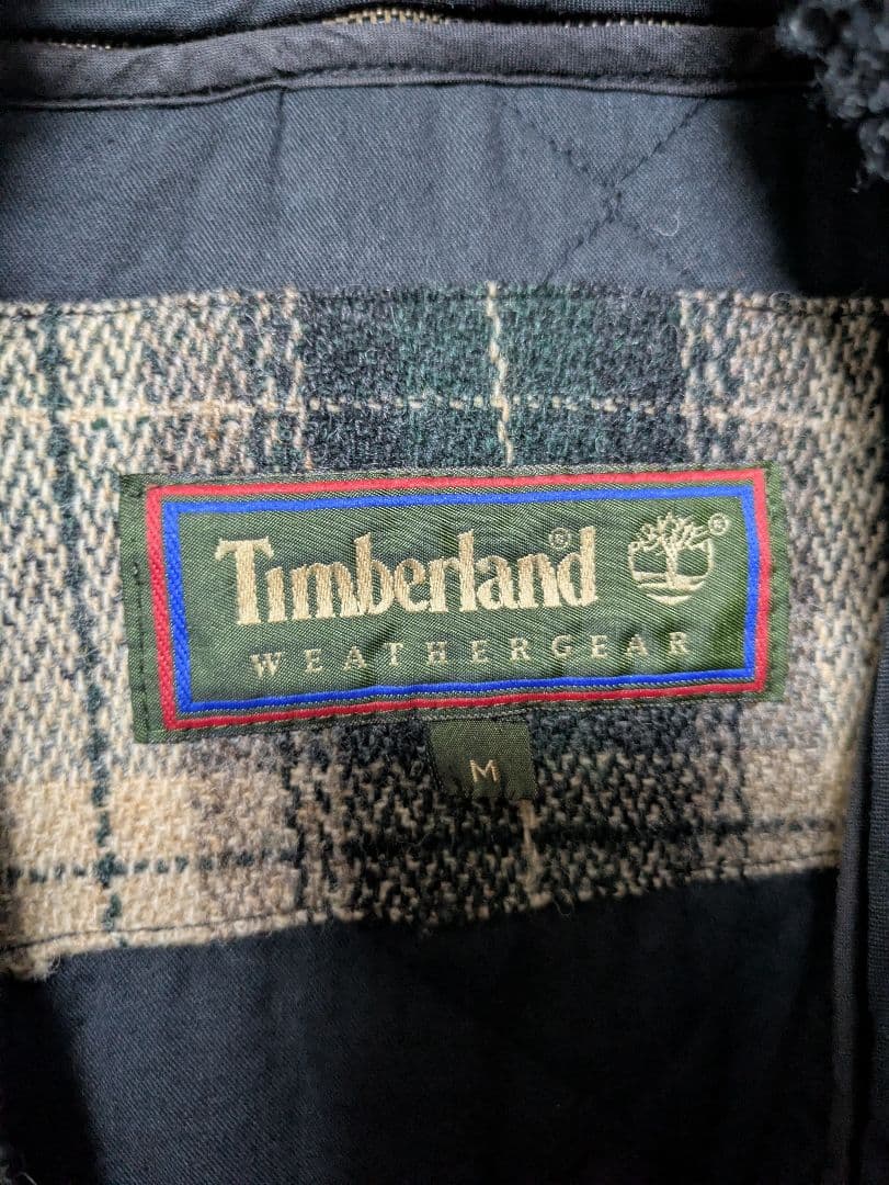 Timberland オンブレチェック ウール モッズコート 90s