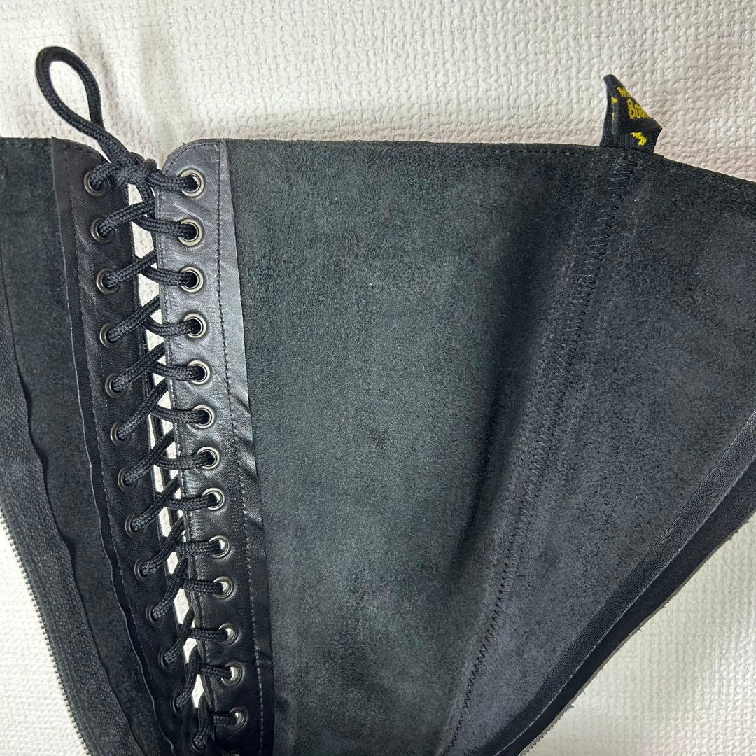 【美品】Dr.Martens 20ホールブーツ UK4 ロングブーツ シボ革