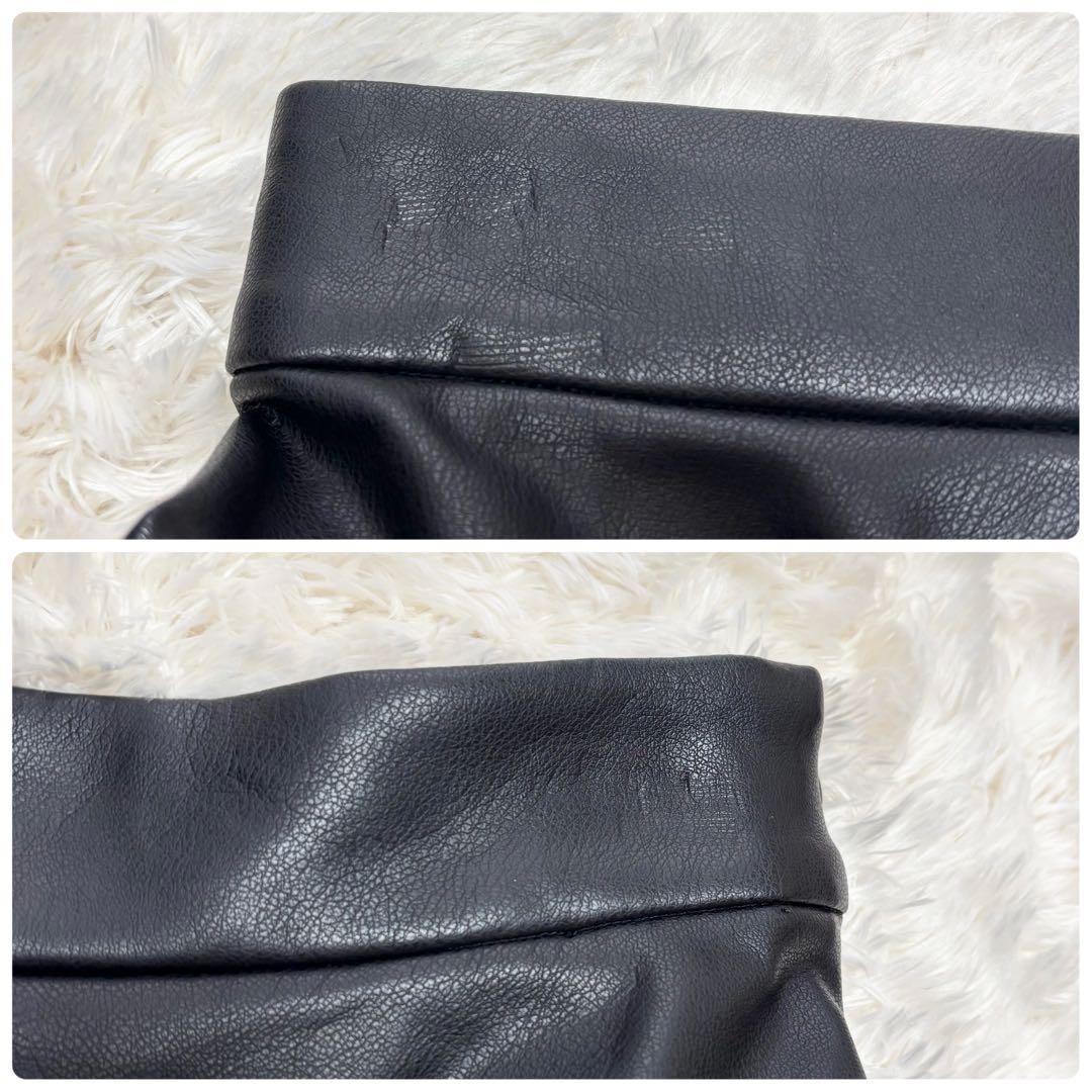 新品 セオリーリュクス フェイクレザー ロングスカート フレア 裏起毛 手洗い可