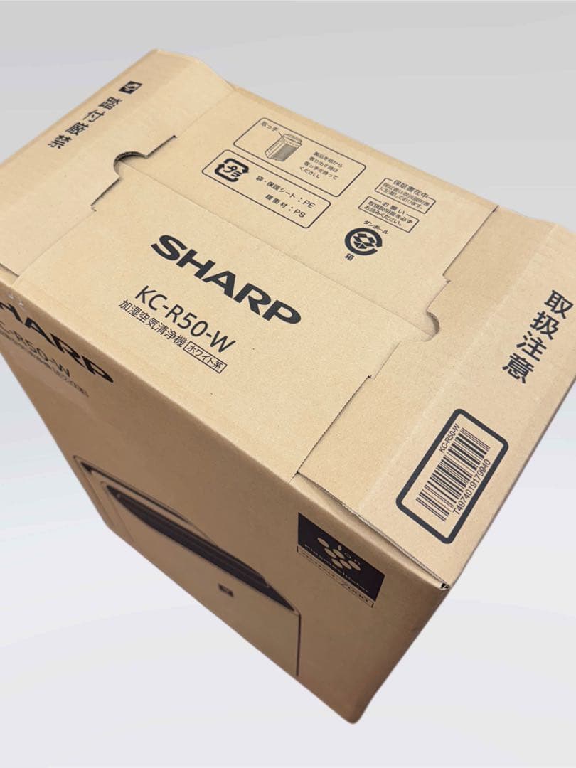 【新品未使用】SHARP 加湿空気清浄機 KC-R50-W