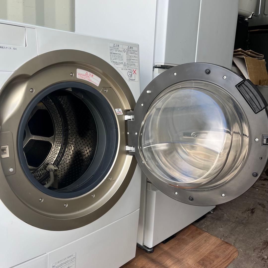 取付無料！東芝ザブーン熱乾燥搭載！液晶タッチパネルドラム式洗濯機！