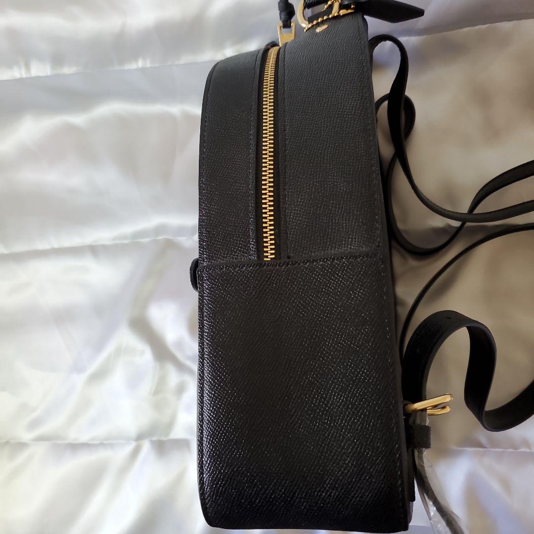 COACH ブラックレザーリュック