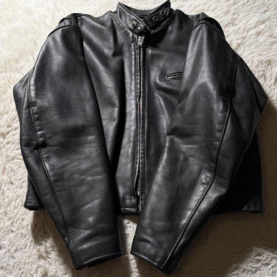 ビッグサイズ ■ショット シングルライダース ジャケット 641E 44