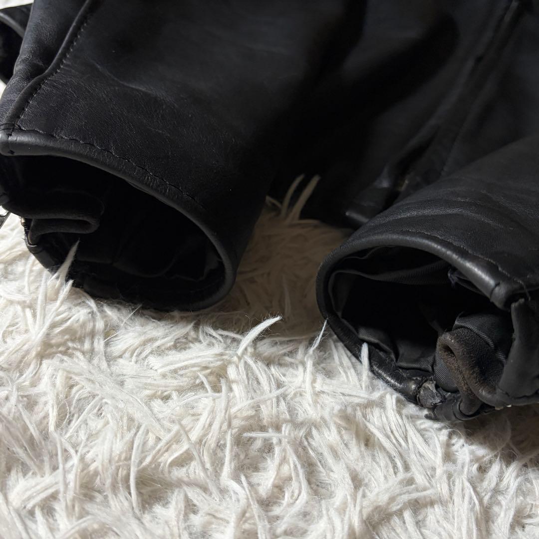 ビッグサイズ ■ショット シングルライダース ジャケット 641E 44