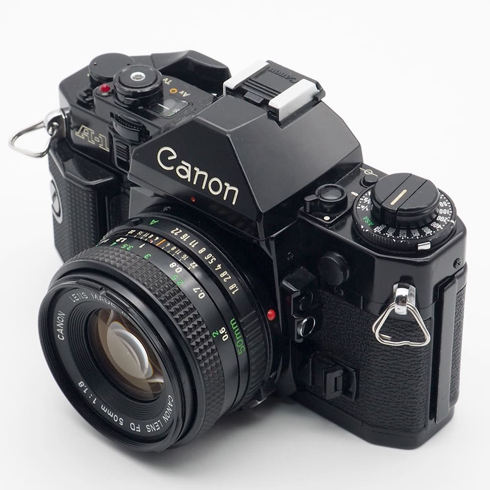動作品・実写確認済 Canon A-1＋NEW FD 50mm f1.8