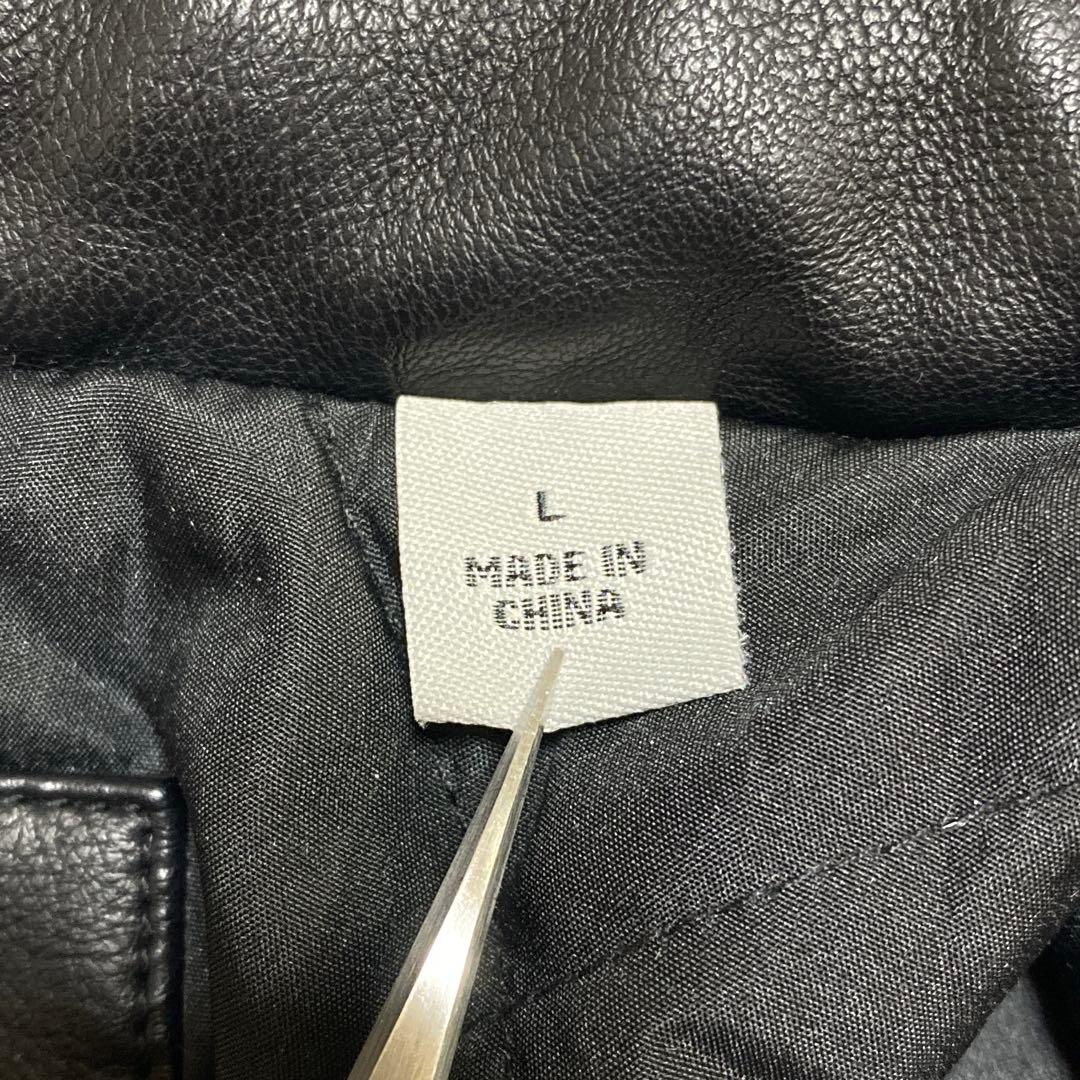 新品 リーバイス A-2 フライトジャケット フェイクレザー Lサイズ 黒