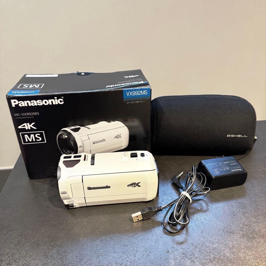 美品　Panasonic 4K ビデオカメラ HC-VX992MS