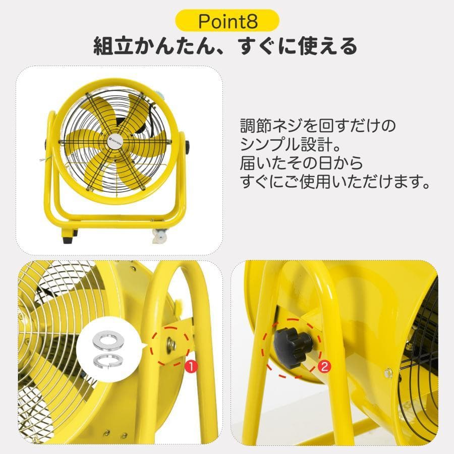 訳あり新品　小型送風機 ダクトファン 業務用 小型 強力 工場扇1373-170