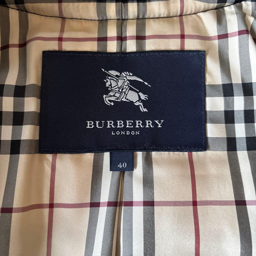 バーバリー　レザーダッフルコート