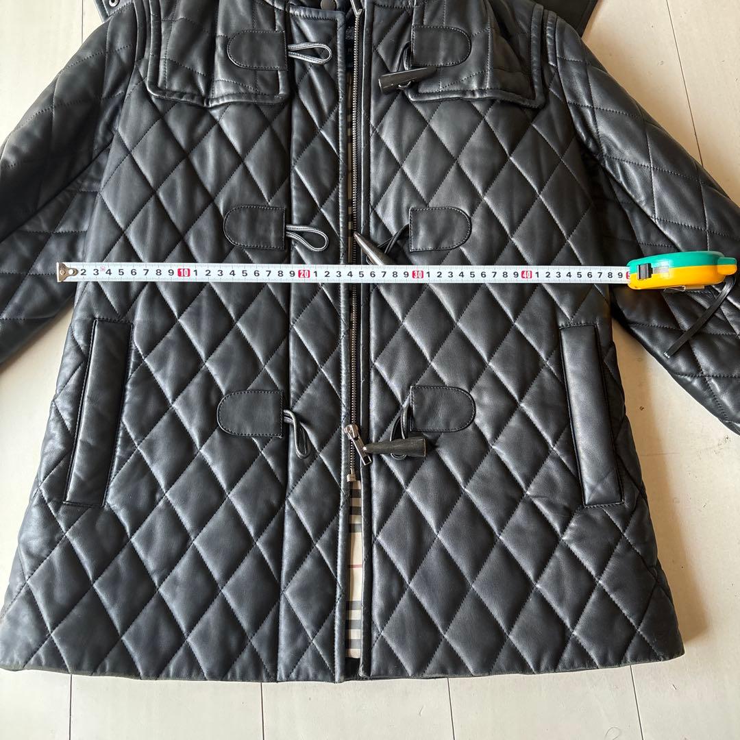 バーバリー　レザーダッフルコート