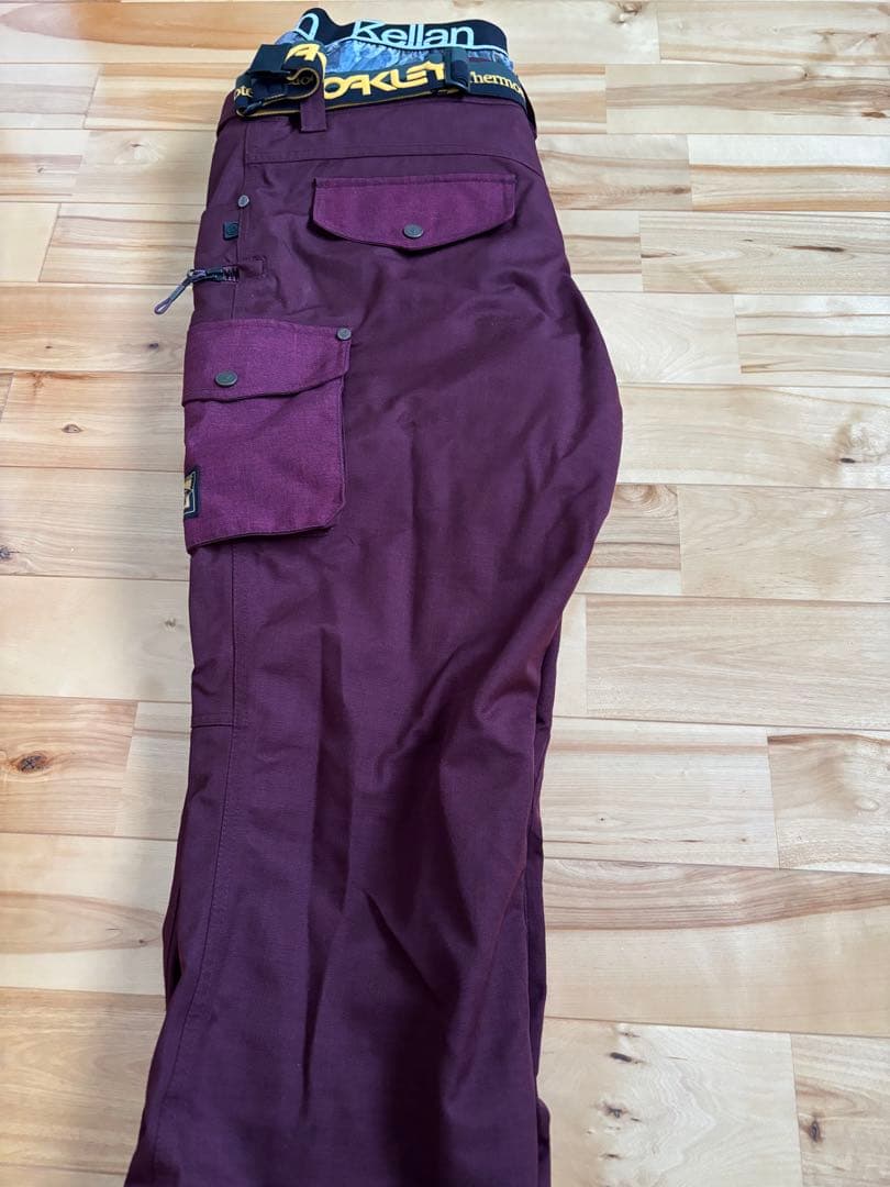 スノーボードウェア フード付き ブラウン/ネイビー